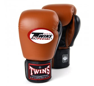 Боксерские перчатки Twins Special (BGVL3-2T black/brown)